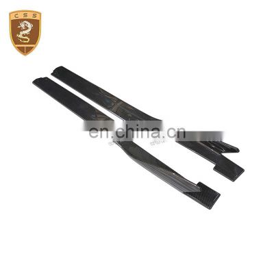 CSS Style Carbon Fiber Car Replacement Side Skirts For Ferra-ri 458 Auto Convertion Body Styling Kit Cars Accessories