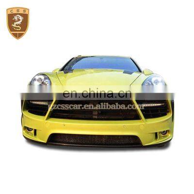 Converted To My Style Carbon Fiber Engine Hood Fiberglass Car Bumper Body Kit For For Porsche Cayene 958 2011-2014