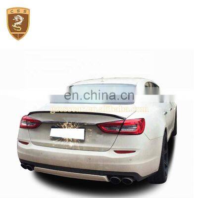 New Arrival 3K Real Carbon Fiber Rear Ducktail Spoiler For Maserati Quattroporte