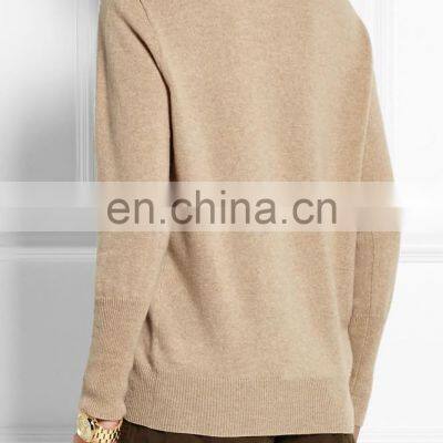 Crew Neck Sweater Pattern Pure Cashmere Pullover for Lady photo-2