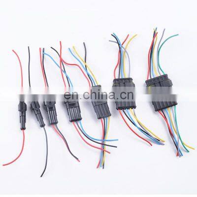 Auto Wire Connector 1P 2P 3P 4 5 6P Waterproof Car Connector Plug with Electrical Wire Cable Male Female Coupling