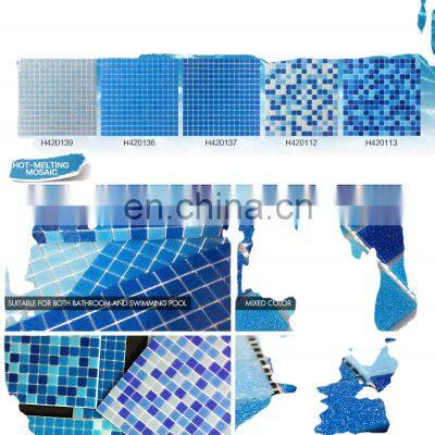 Hot-Melting transparent Mosaic mosaic for swimming pool tiles