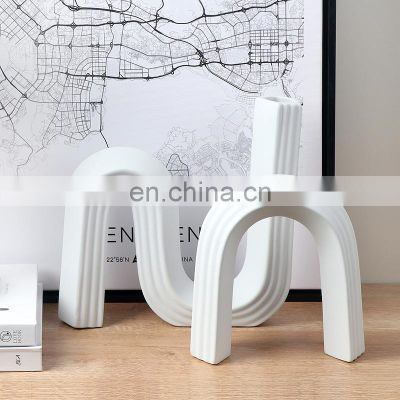 Modern Simple Nordic Creative Arched Art Design White Home Decoratiove Special para el hogar