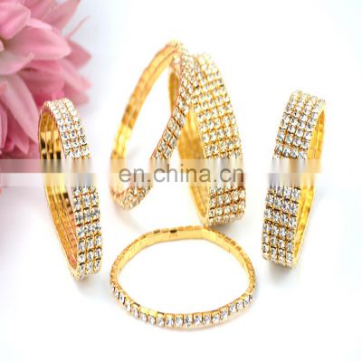 High quality Fashionable gold and silver 18K Gold Plated Crystal rhinestone diamond anklet feet for women Wholesale/