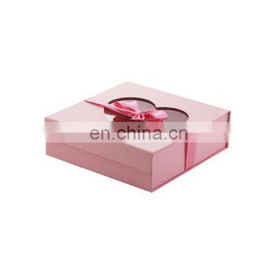 Customize pink cardboard luxury lingerie packaging gift boxes for lingerie