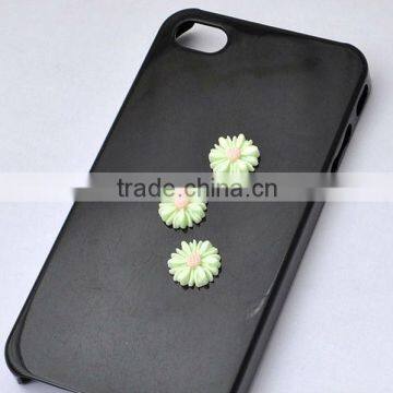light green Chrysanthemum mobile phone case accessories decoration