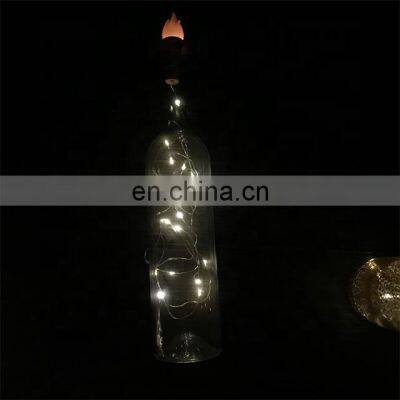 Wine Glass cork bottle lights Battery Operated LED Bottle String light for Christmas