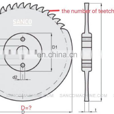 HSS Circular Saw Blade Tooth Making Grinding Slotting Machine