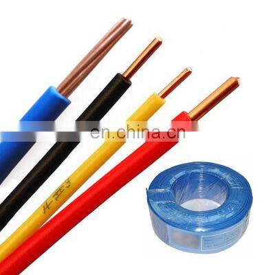 Electrical House Wiring Materials With 450/750v Rated Voltage 1.5mm2 2.5mm2 Colored Prices