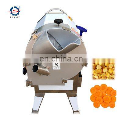 commercial stainless steel vegetable okra cube cutting chopper fruit slicer cutting machine