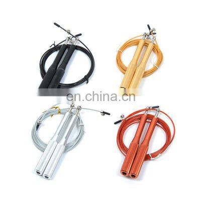 Customized Logo Anti-slip Aluminum Handle High Speed Bearing Jump Rope Fitness Exercise Rope Jump photo-3