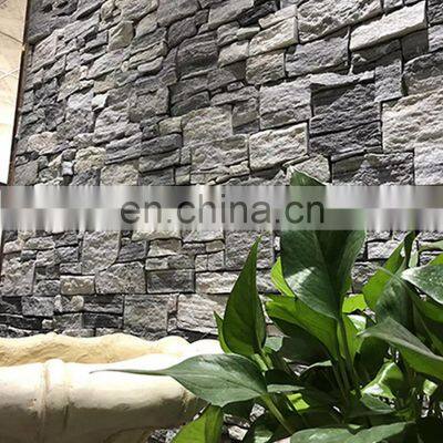 High Quality Siding Exterior Face Concrete Natural Grey Cement Natural Cultural Stone Veneer Panel Wall Tiles Cladding