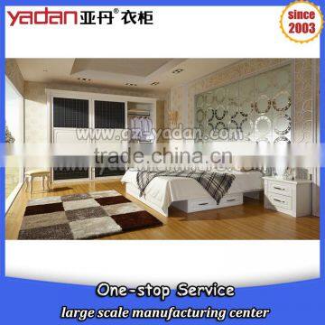 Modern bedroom design hotel/home bedroom sets MDF customer made furniture