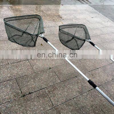 1.5M Landing Net Rubber Handle Aluminium Alloy Pole Telescopic Aluminum Fishing Net photo-3