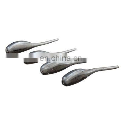 JOHNCOO Factory Custom Bulk Shad Artificial Worm Thin Tail Fishing Lure Swim Plastics Soft Baits photo-3