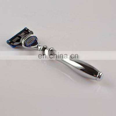Removable Cartridge 5 Blades Best Metal Handle System Shaving Men Razor