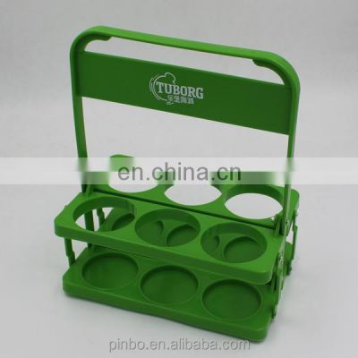 Foldable Plastic 6 Pack Beer Bottle Carrier