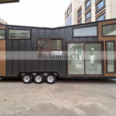 Double Layer Mobile Container on Wheels Modular Prefab Trailer Home photo-5