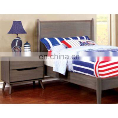 Hercules Black Vinyl Seat/Clear Coated Metal Frame Side Bedside Table photo-3