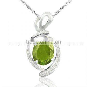 cheap wholesale gemstone silver pendant China supplier