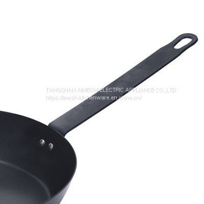 Black Carbon Steel Frying Pan IMESH-K29 photo-3