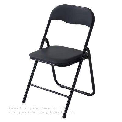 Metal Chair Living Room Folding Black DC-M22