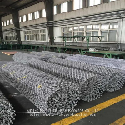 BOLI MESH Chain Link Fence/ Diamond Outdoor Steel Wire Mesh Metal Fencing/BOLI MESH FENCE/GALVANIZED Chain link fence, pvc coated chain link fence