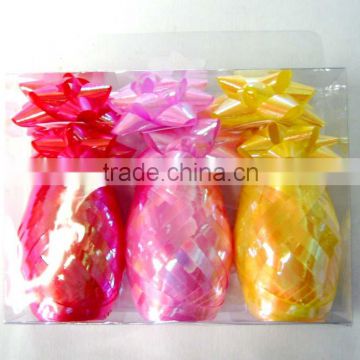 The festive color combinations pp Star Ribbon Bow and Ribbon Egg for Gift' Wrapping and Decoration Christmas/Easter/New Year