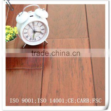 Handscraped Surface Walnut 7-layer Engineered Wood Flooring Red Color photo-6
