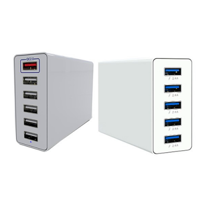 Fashionable QC2.0 USB Charger Desktop Rapid Station Charging For All Phone