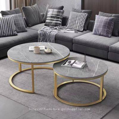 Retractable design Sintered stone coffee table for living room