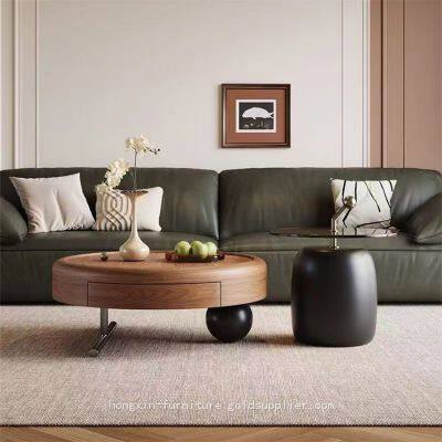 Stylish Wood Coffee Table With North American Fas - Grade Walnut Veneer photo-2