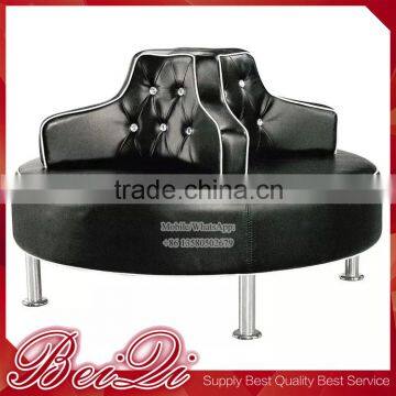 Black Color Beauty Salon Equipment Waiting Chair