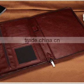 A5 A4 PU Leather Notebook Cover With Zipper photo-2