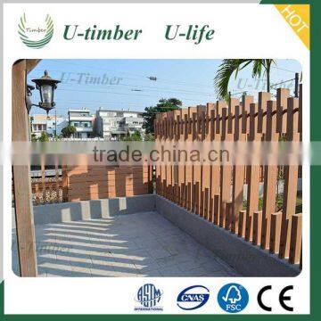 Environmental friendly Waterproof anti-slip WPC garden fence panel