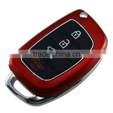 High Quality Folding Remote Key 4 Button For Hyundai(Red Color) photo-2