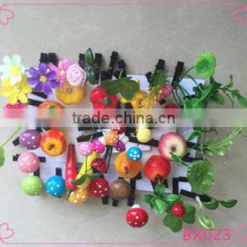 2105 New Fashion Flower fruit alloy Cute style Plant hair pin