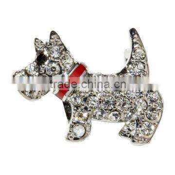 Custom Make Rhinestone Puppy Slide Charm for Pet Collars