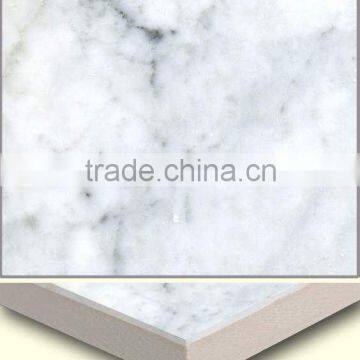composite white marble with ceramic tile
