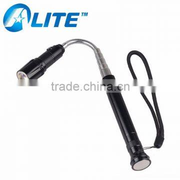 Telescopic Pick Up Tool Zoom Powerful Work Light Magnetic Flexible LED Flashlight