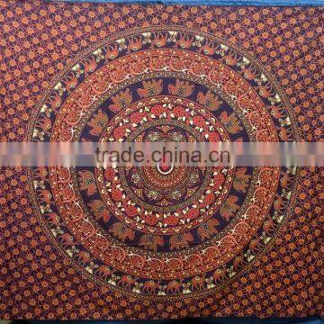 Yoga Tapestry Wholesale Indian Printed Tapestry Mandala Bed Sheets Round Mandala Tapestries