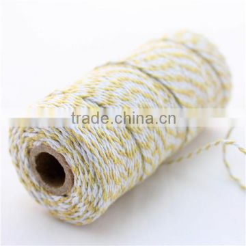 Supplier Of Bright Yellow Cotton Baker's Twine For Party Decoration