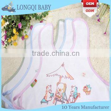 WZ-MS-029 Velvet Plain White Baby Body Bibs photo-6