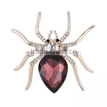 Upscale Jewelry Zircon Diamond Brooch Alloy Spider Personalized Jewelry Wholesale Clothing photo-3