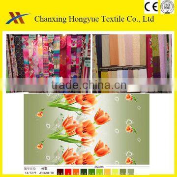 Best woven plain fabric for making 100 polyester brushed printed textile fabric