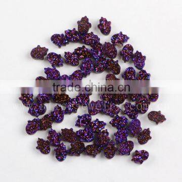 AAA top quality hamsa shape agate druzy stones beads cabochon wholesale