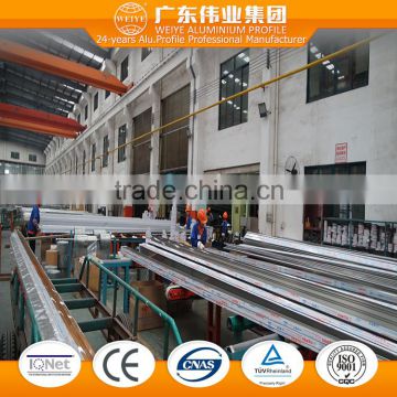 6063 T3-T8 0.8-1.4mm aluminum extruded for Awning Windows with fluocarbon coating spraying finish