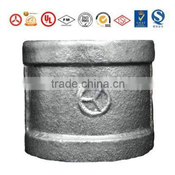 ISO, UL & FM Malleable iron pipe fitting casting, galvanized pipe fitting socket, 220 socket