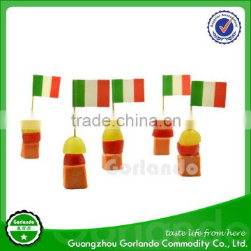 varieties cocktail countries paper flags pick for food LFGB test made in china