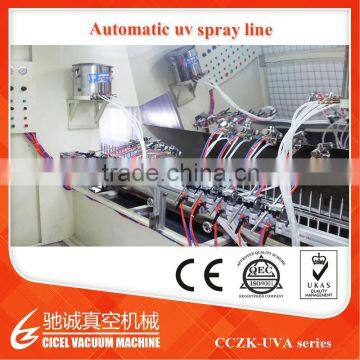 CICEL provide automatic uv spray line/uv coating machine/uv painting line for perfume bottles caps and cosmetic caps